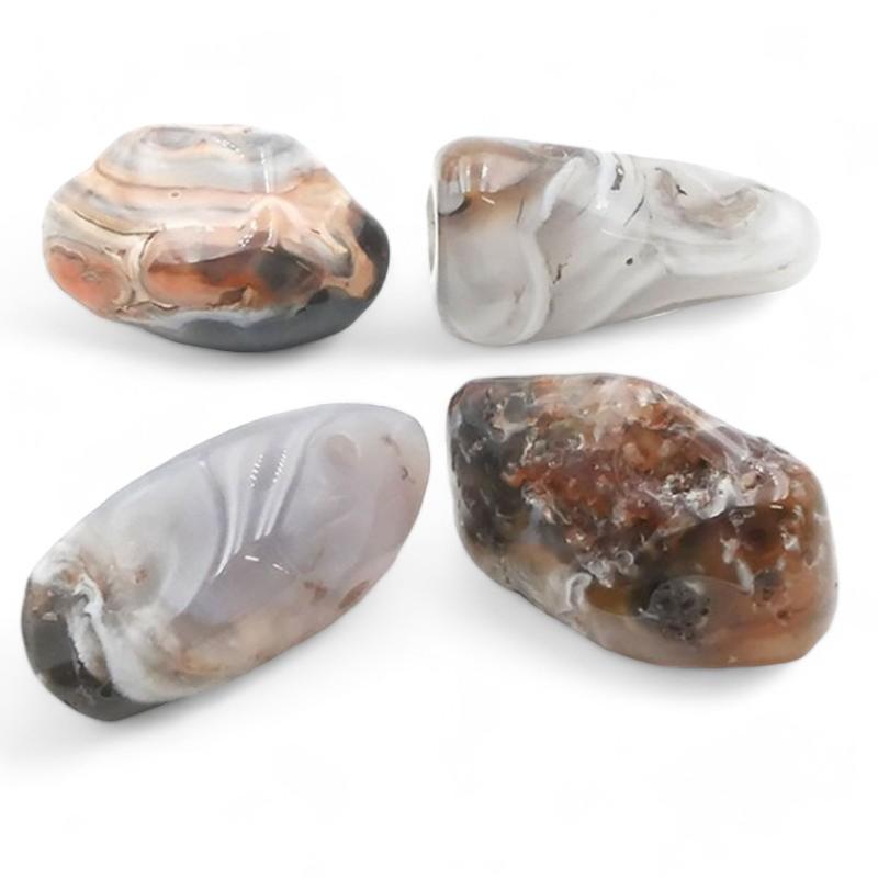 Agate plume Brésil A (pierre roulée) - La Boite à Cailloux