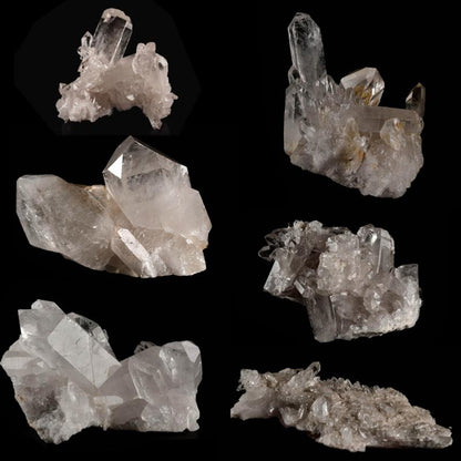 Amas de crIstal de roche Brésil A - 70 - 150g - La Boite à Cailloux