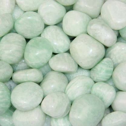 Amazonite Brésil A+ (pierre roulée) - La Boite à Cailloux