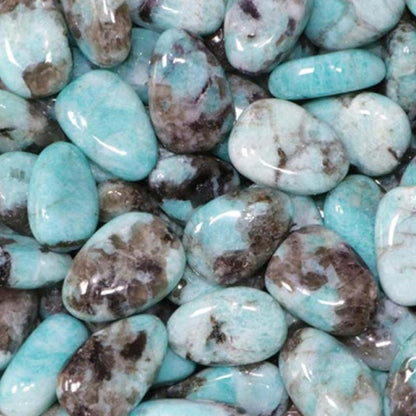 Amazonite Madagascar A (pierre roulée) - La Boite à Cailloux