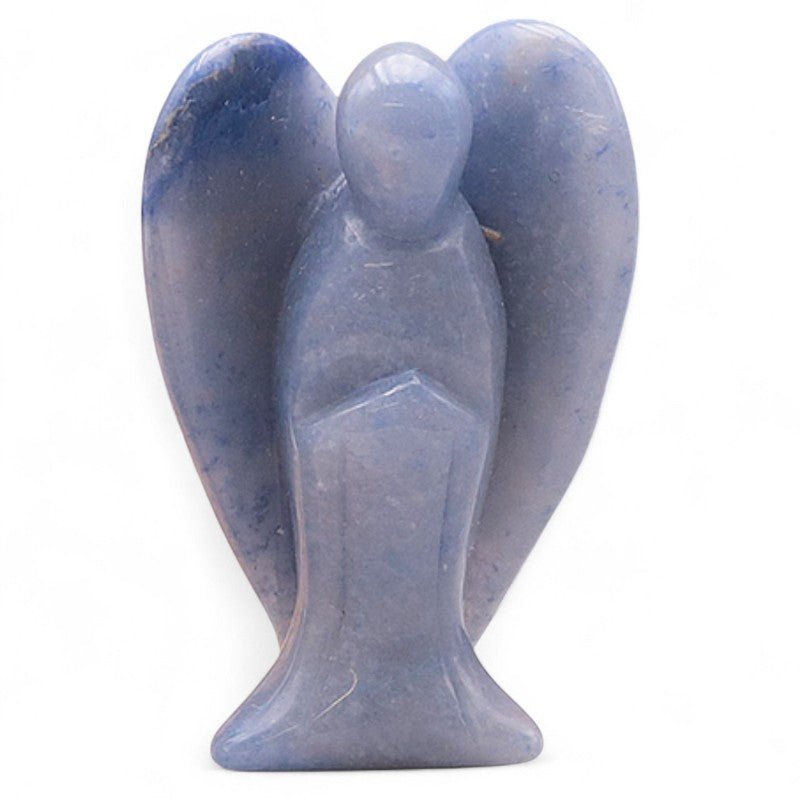 Ange aventurine bleue ou quartz bleu Brésil A 50mm - La Boite à Cailloux