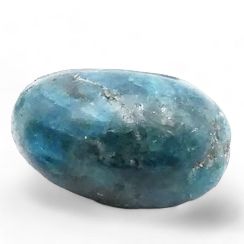 Apatite bleue Brésil A (pierre roulée) - La Boite à Cailloux