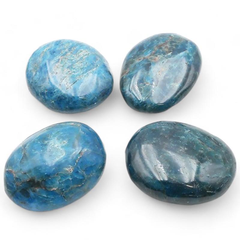 Apatite bleue Madagascar A+ (galet XL) - La Boite à Cailloux