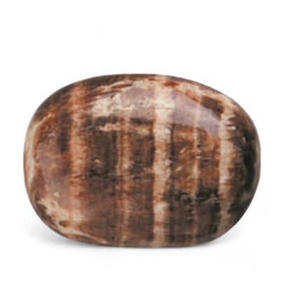 Aragonite marron Pérou A+ (pierre roulée) - La Boite à Cailloux