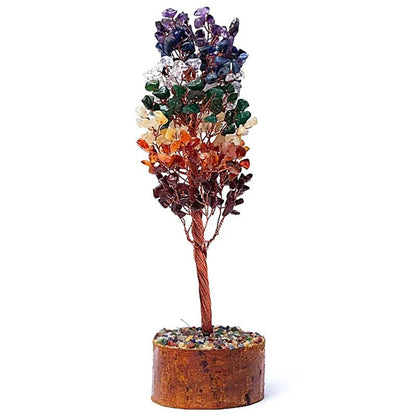 Arbre du bonheur 7 chakras A (23cm) - La Boite à Cailloux