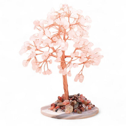 Arbre du bonheur quartz rose Brésil A 120-150mm - La Boite à Cailloux