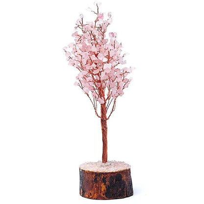 Arbre du bonheur quartz rose Brésil A (23cm) - La Boite à Cailloux