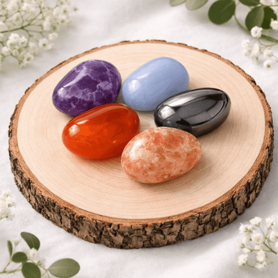 Tumbled stone set: self-confidence 5 stones