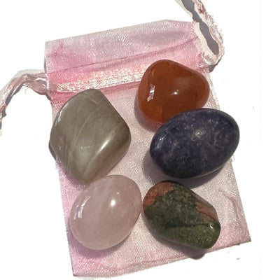 Tumbled stone assortment: fertility 5 stones
