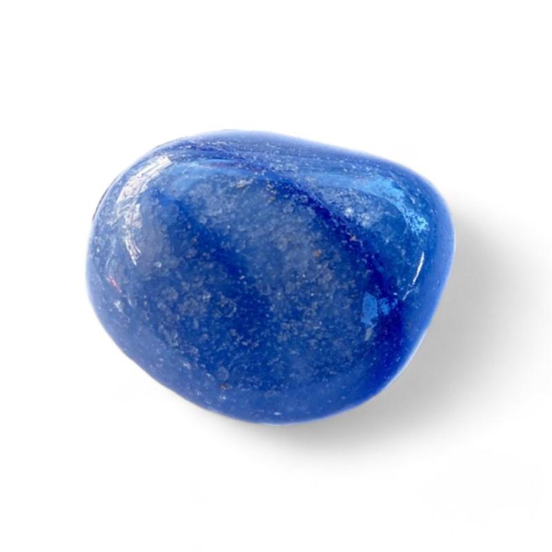 Aventurine bleue ou quartz bleu Brésil A (pierre roulée) - La Boite à Cailloux