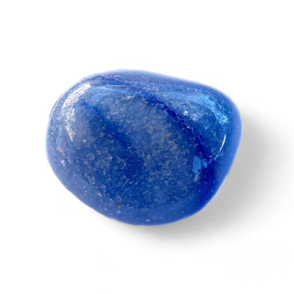 Aventurine bleue ou quartz bleu Brésil A (pierre roulée) - La Boite à Cailloux