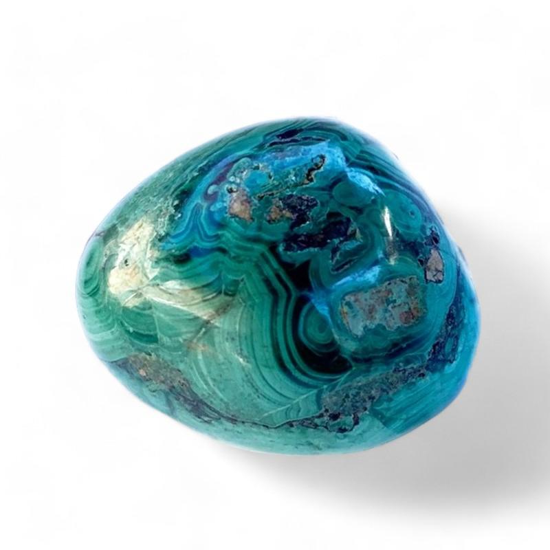 Azurite malachite Pérou A (pierre roulée) - La Boite à Cailloux