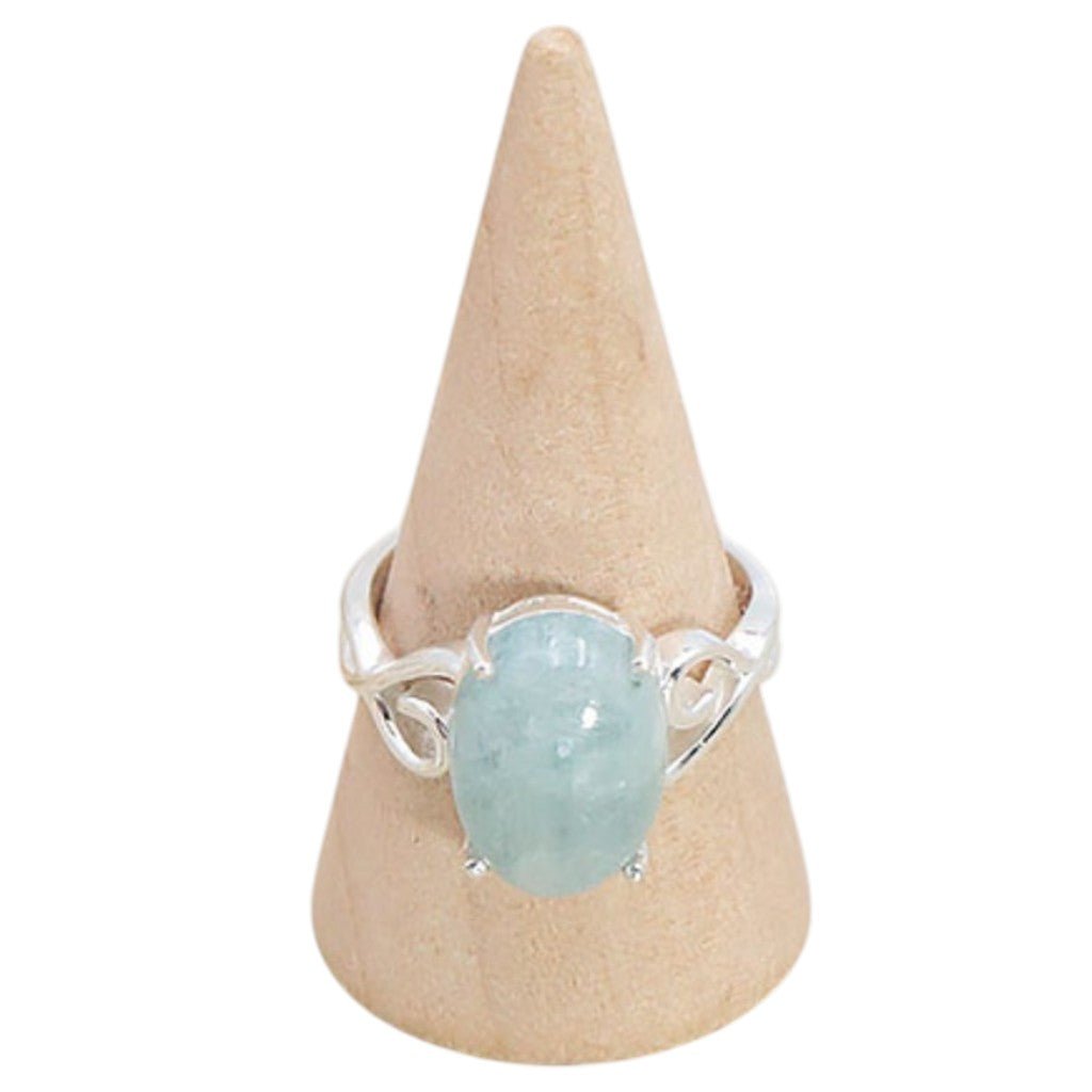 Bague aigue marine Brésil AA argent 925 - La Boite à Cailloux