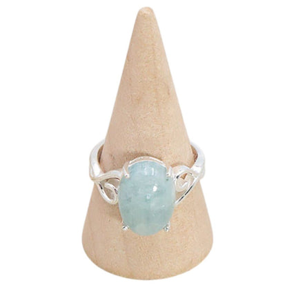 Bague aigue marine Brésil AA argent 925 - La Boite à Cailloux