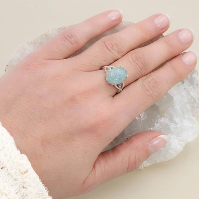 Anillo ajustable amatista Brasil AA plata 925