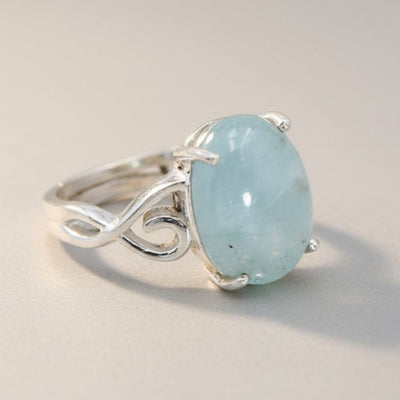 Anillo ajustable amatista Brasil AA plata 925