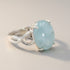 Bague aigue marine Brésil AA argent 925 - La Boite à Cailloux