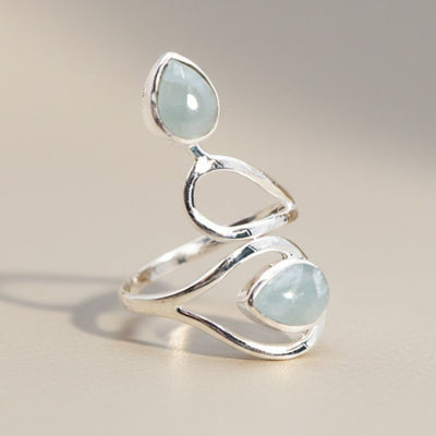 Anillo Aguamarina Namibia AA plata 925
