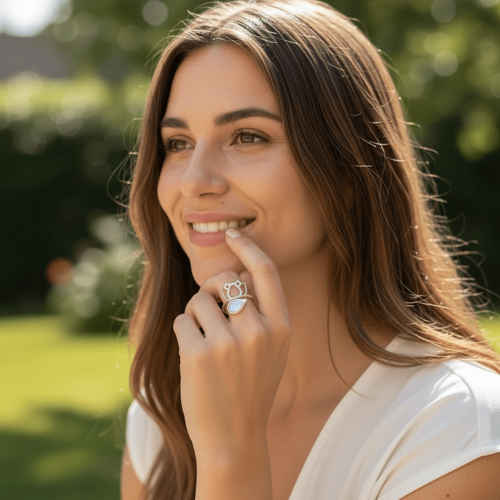 Bague Aigue - Marine Namibie AA argent 925 - La Boite à Cailloux