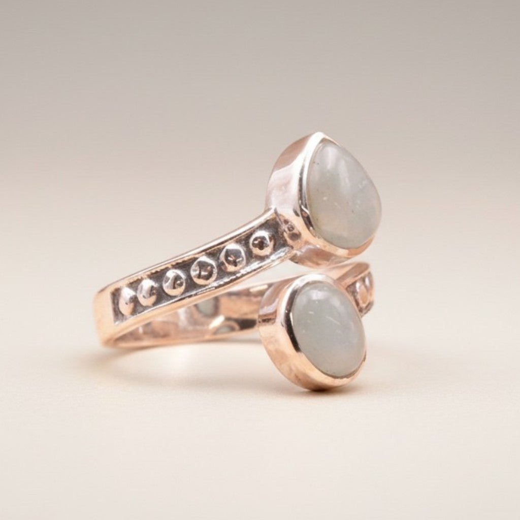 Bague Aigue - Marine Namibie AA argent 925 - La Boite à Cailloux