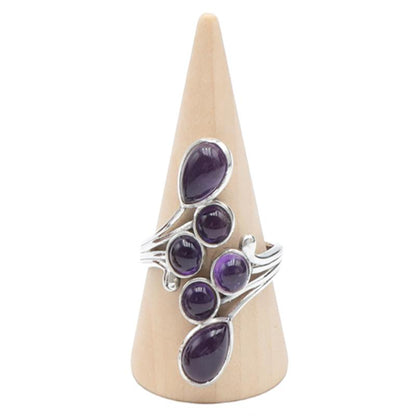 Bague améthyste Brésil AA argent 925 - La Boite à Cailloux