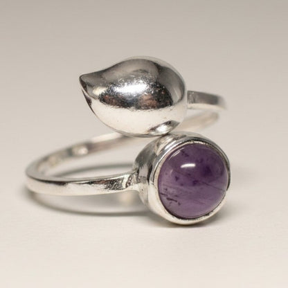 Bague Améthyste Brésil AA argent 925 - La Boite à Cailloux