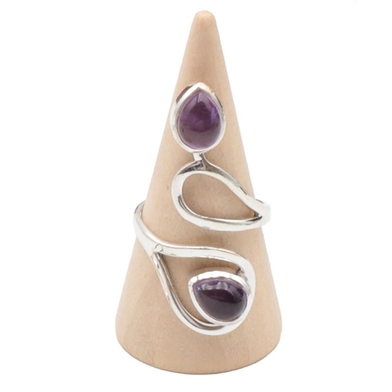 Bague améthyste Brésil AA argent 925 - La Boite à Cailloux