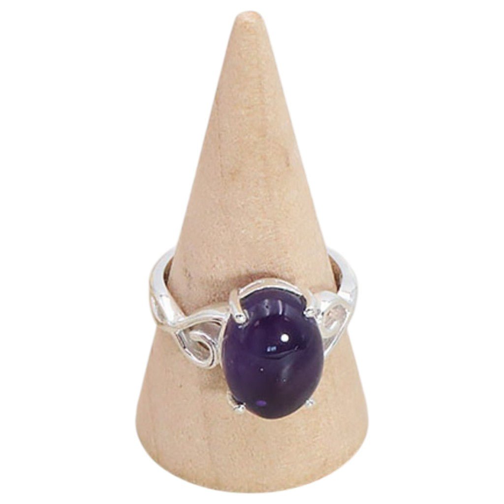 Bague améthyste Brésil AA argent 925 - La Boite à Cailloux
