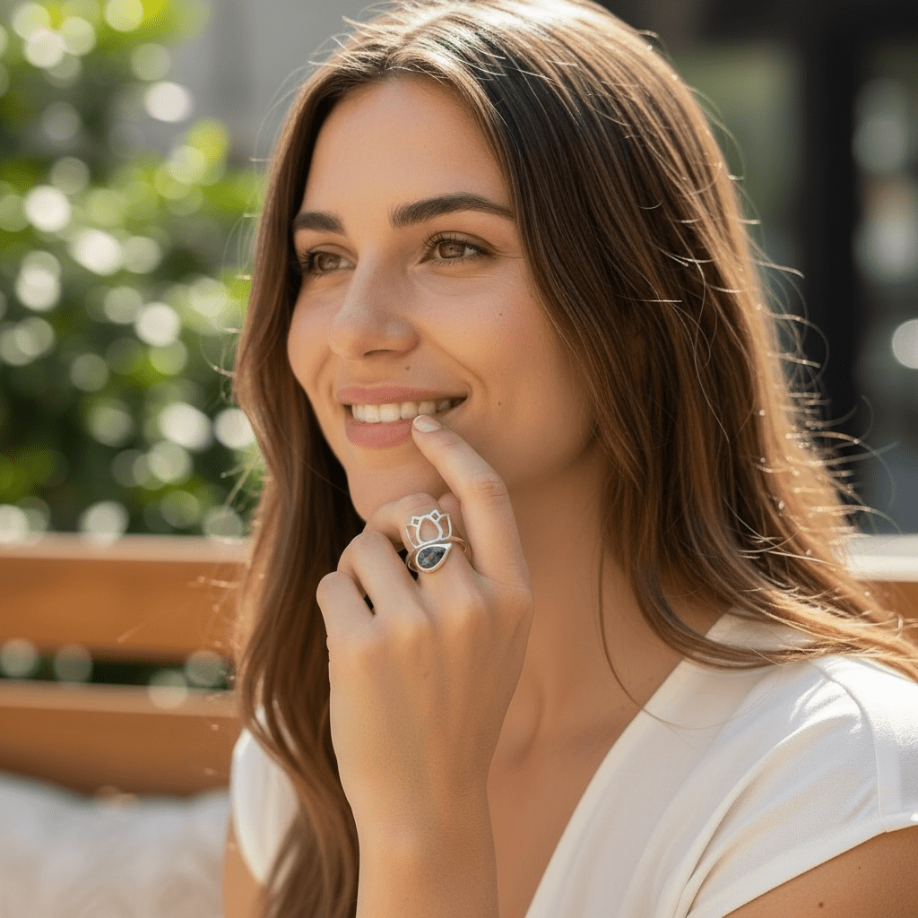 Bague améthyste Brésil AA argent 925 - La Boite à Cailloux