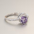 Bague améthyste Brésil AAA argent 925 Rhodié - La Boite à Cailloux