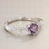 Bague améthyste Brésil AAA argent 925 Rhodié - La Boite à Cailloux