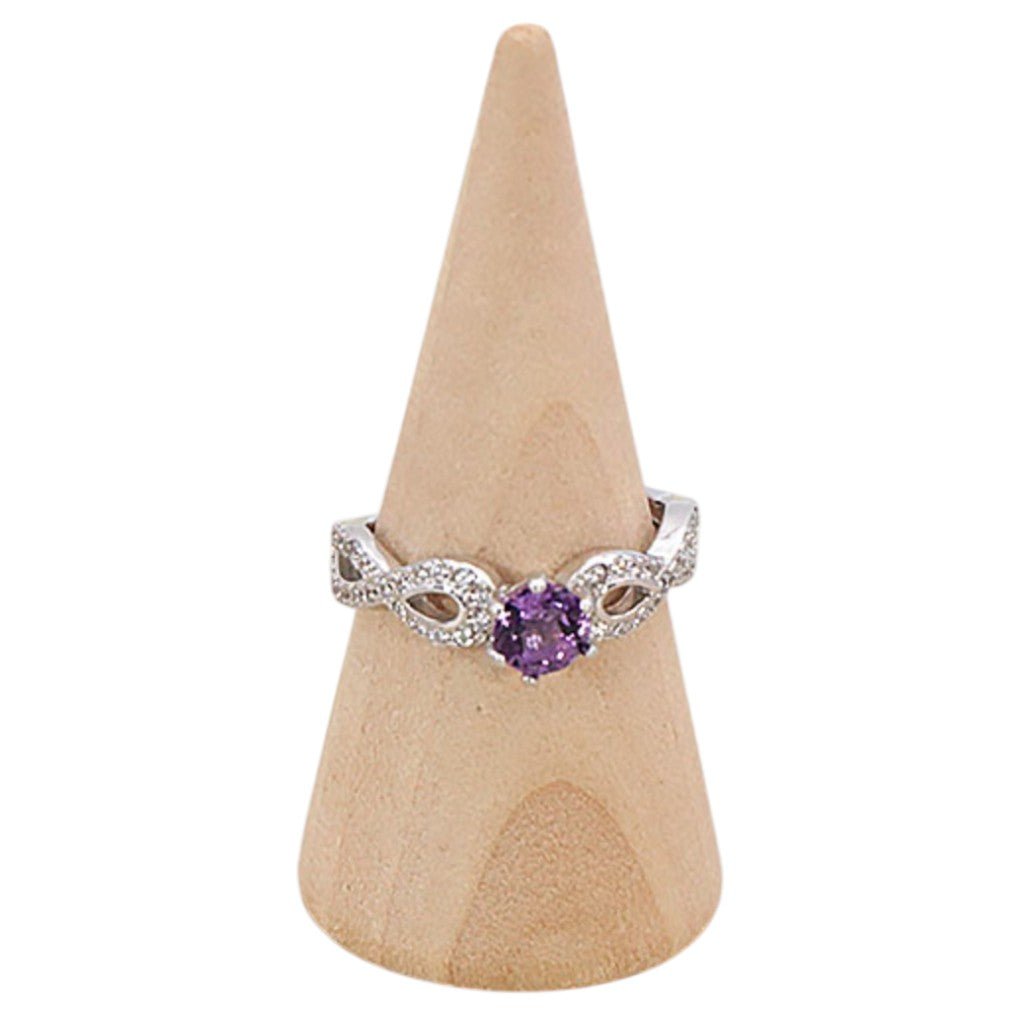 Bague améthyste Brésil AAA argent 925 Rhodié - La Boite à Cailloux