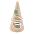 Bague Aventurine verte Brésil AA argent 925 - La Boite à Cailloux