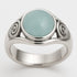 Bague calcédoine Namibie AA argent 925 - La Boite à Cailloux