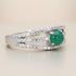 Bague chrysoprase Australie AAA argent 925 Rhodié - La Boite à Cailloux