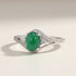 Bague chrysoprase Australie AAA argent 925 Rhodié - La Boite à Cailloux