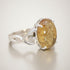 Bague citrine naturelle Congo AA argent 925 - La Boite à Cailloux