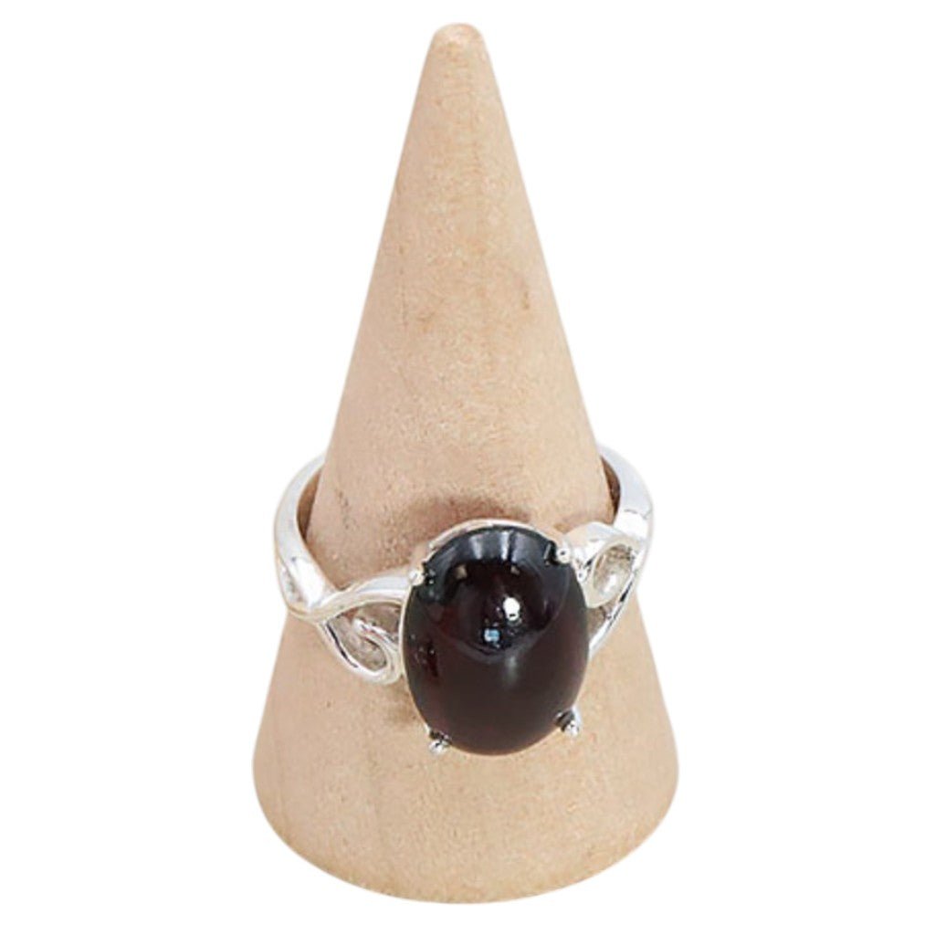Bague grenat rhodolite Ethiopie AA argent 925 - La Boite à Cailloux