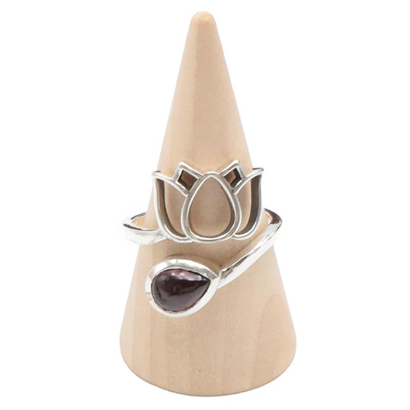 Bague Grenat Rhodolite Ethiopie AAA argent 925 - La Boite à Cailloux