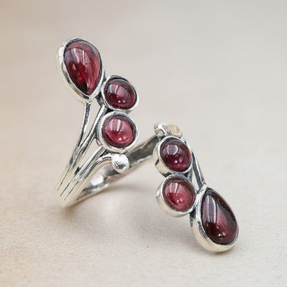 Bague Grenat Rhodolite Ethiopie AAA argent 925 - La Boite à Cailloux