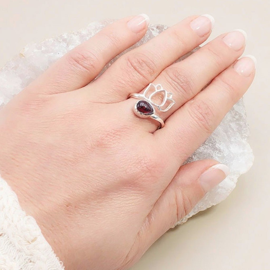 Bague Grenat Rhodolite Ethiopie AAA argent 925 - La Boite à Cailloux