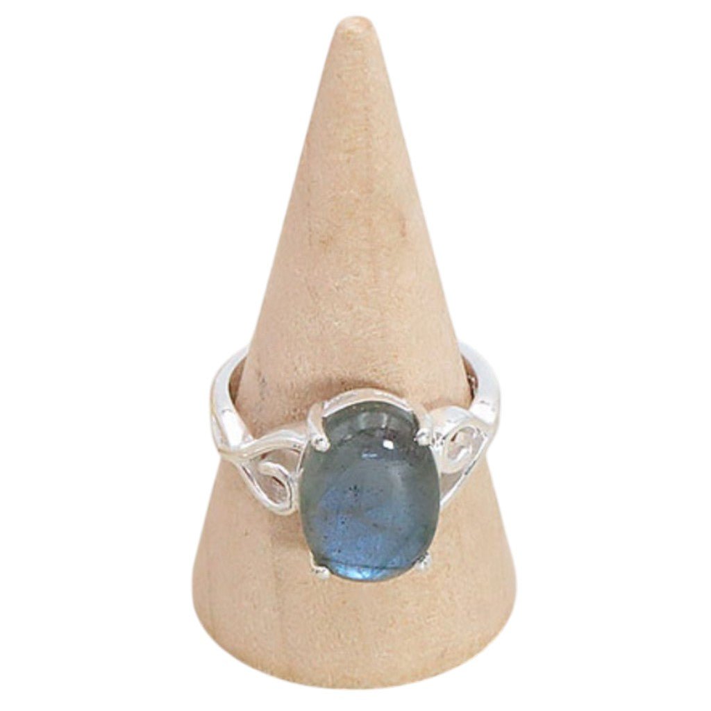 Bague labradorite Madagascar AA argent 925 - La Boite à Cailloux