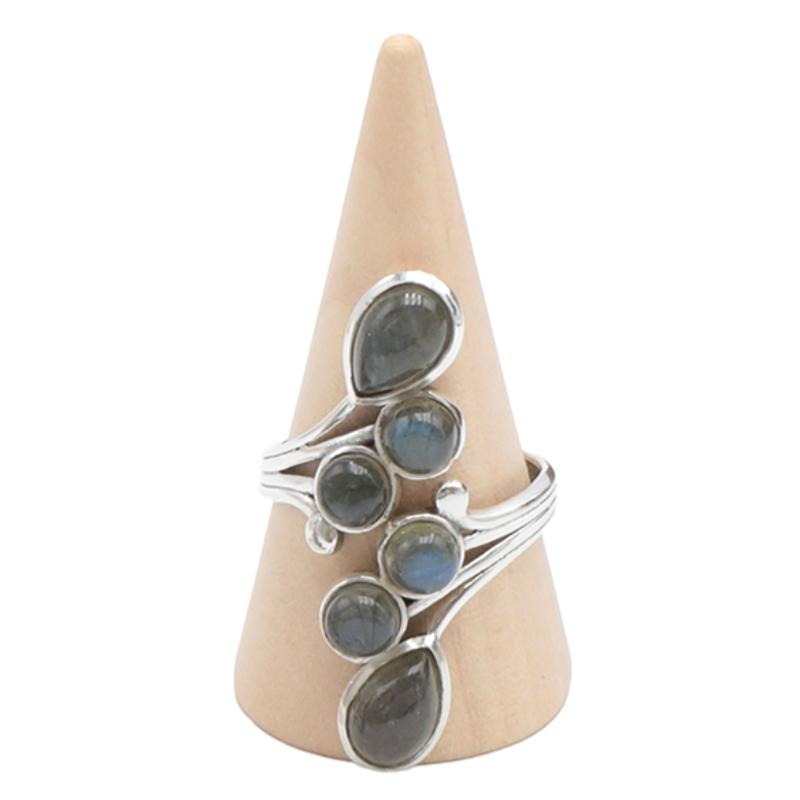 Bague labradorite Madagascar AA argent 925 - La Boite à Cailloux