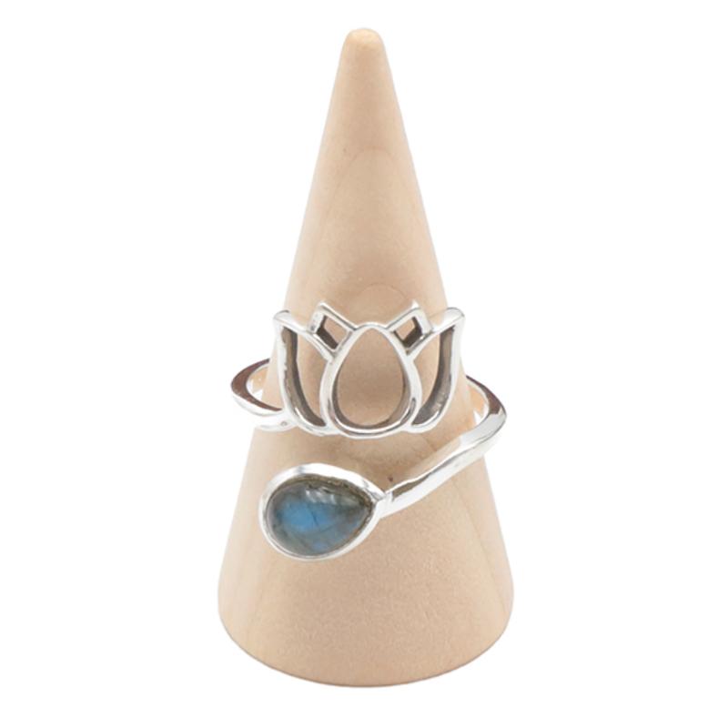 Bague labradorite Madagascar AA argent 925 - La Boite à Cailloux