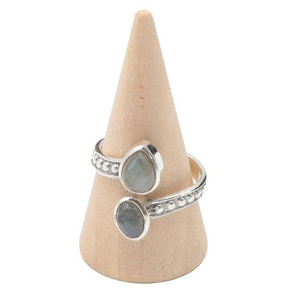 Bague labradorite Madagascar AA argent 925 - La Boite à Cailloux