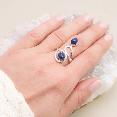 Anillo Lapislázuli Afganistán AA plata 925