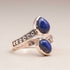 Bague lapis lazuli Afghanistan AA argent 925 - La Boite à Cailloux