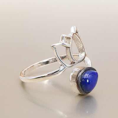 Anillo Lapislázuli Afganistán AA plata 925