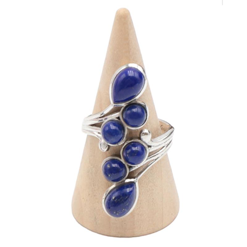 Bague Lapis Lazuli Afghanistan AA argent 925 - La Boite à Cailloux