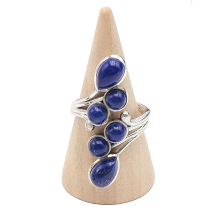 Bague Lapis Lazuli Afghanistan AA argent 925 - La Boite à Cailloux